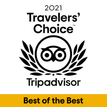 Trip Advisor Travellers Choice Best of the Best Award 2021